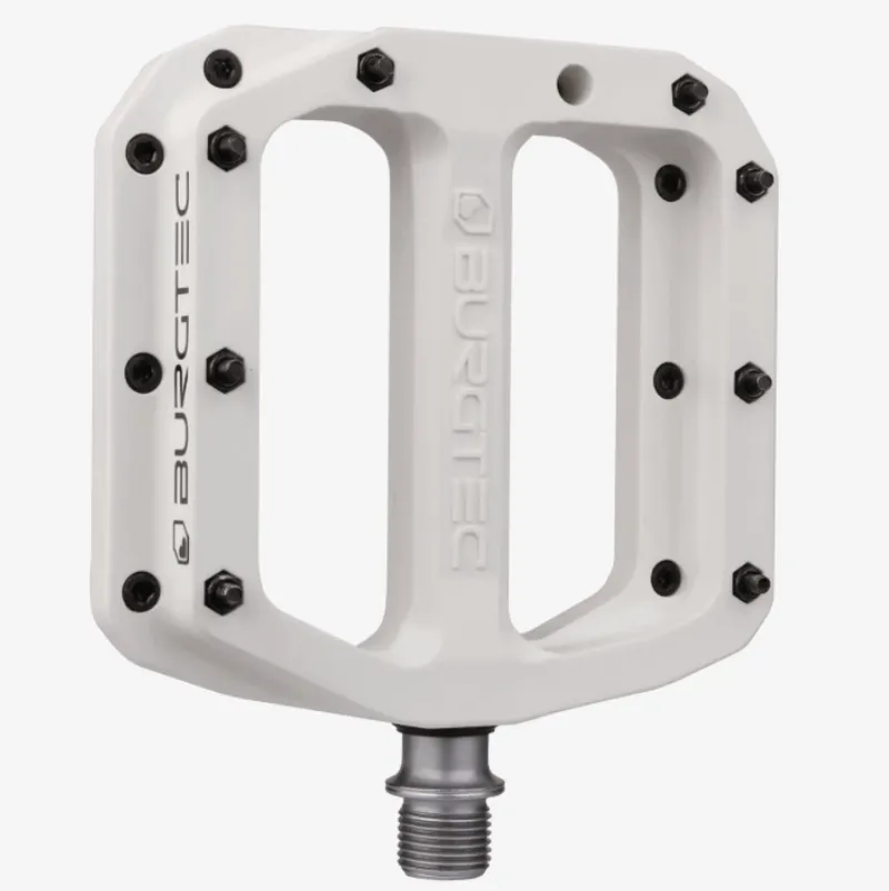 Burgtec MK4 Composite Pedals - Damn Right White